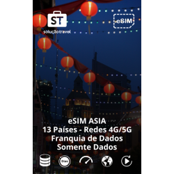 eSIM ASIA Franquia de dados...